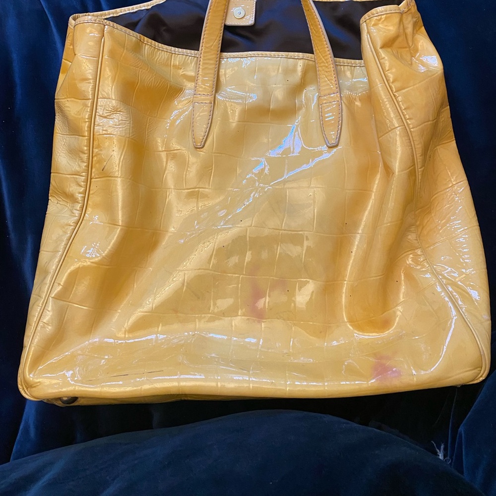 YSL vintage cream patent leather - good condition with yellowish discoloration - Picture 2 of 8
